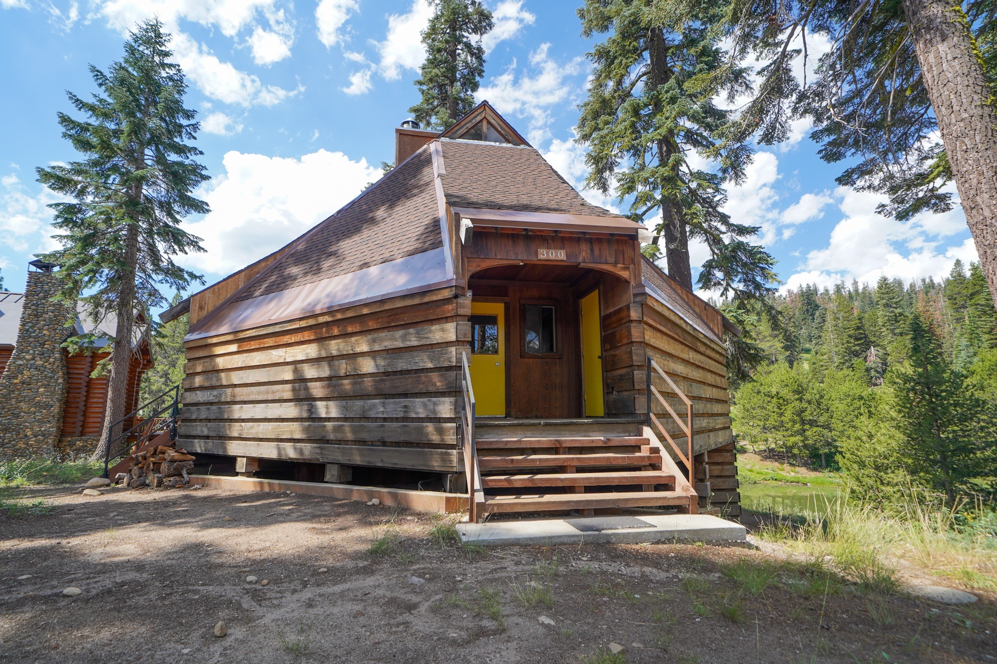 The Lake Chalet among the pines